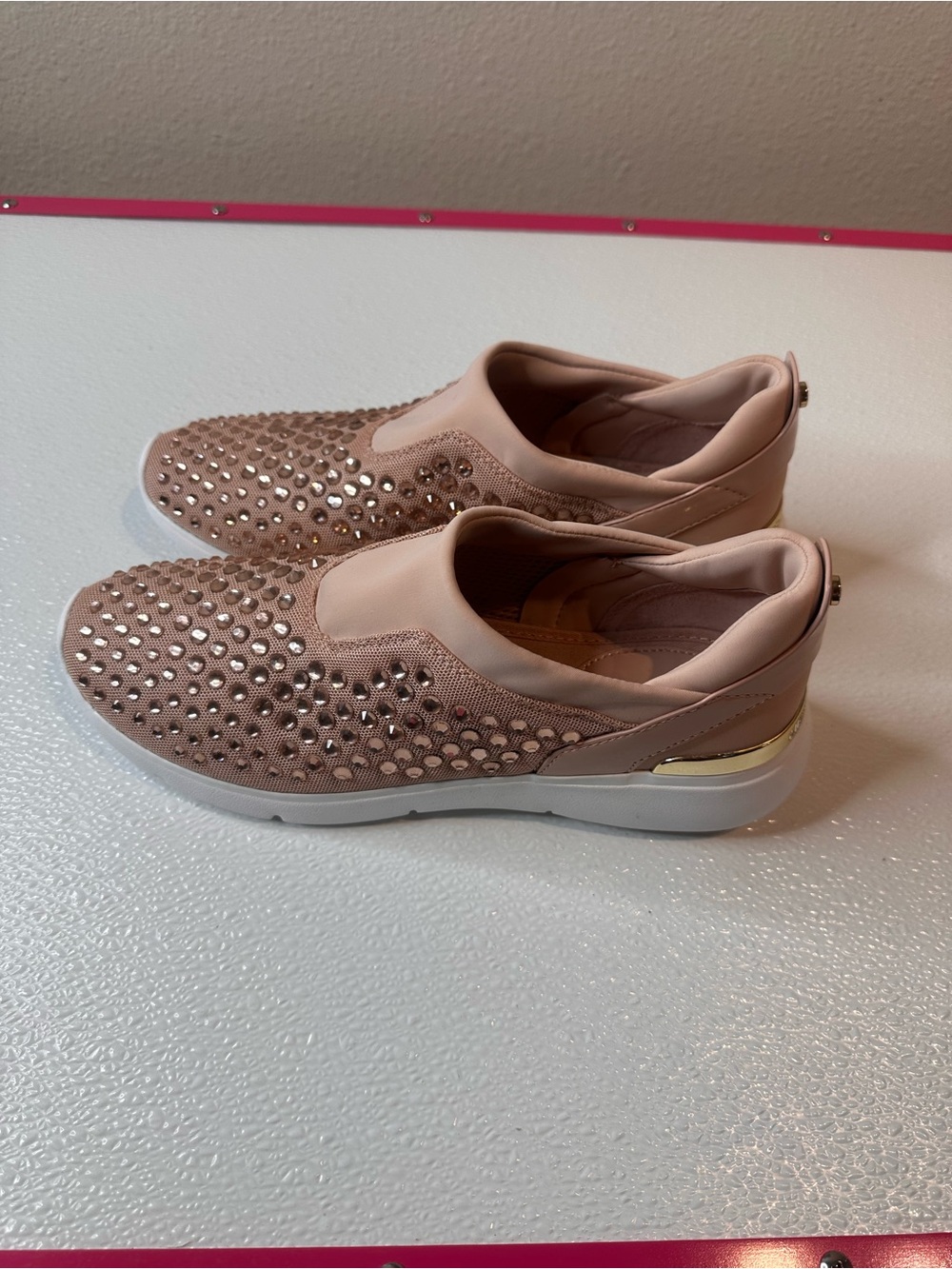NWOT. MICHAEL KORS | Slip On Rhinestone Fashion Sneaker - Picture 3 of 6